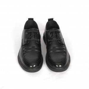 Pantofi bărbați piele naturala, casual Johan Scarpe 83300 negru - Img 3