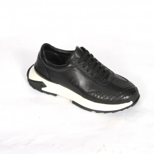 Pantofi barbati tip sport piele naturala-8063-negru