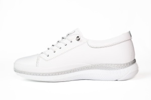 Pantofi dama, piele naturala, Johan Scarpe, alb -1040 - Img 2