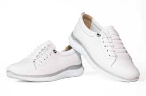 Pantofi dama, piele naturala, Johan Scarpe, alb -1040
