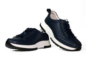 Pantofi dama sport, piele naturala, Angel Blue- T5016, navy