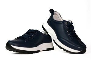 Pantofi dama sport, piele naturala, Angel Blue- T5016, navy