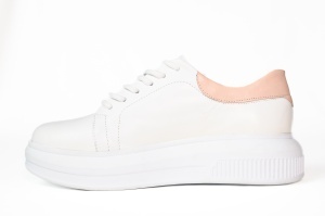 Pantofi sport dama Johan Scarpe, piele naturala, alb- 1453 - Img 3