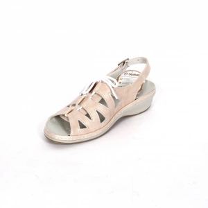 Sandale dama Suave, piele naturala, bej - Img 2
