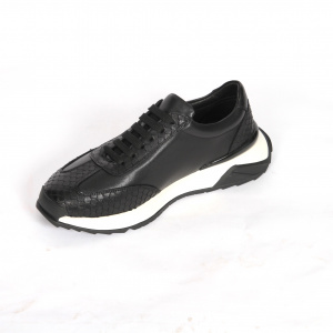 Pantofi barbati tip sport piele naturala-8063-negru - Img 2