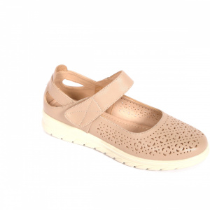 Pantofi dama de vara Berliner, piele naturala, bej