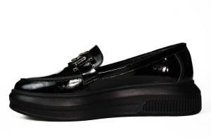 Pantofi dama Johan Scarpe, piele naturala,negru -1426 - Img 2
