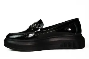 Pantofi dama Johan Scarpe, piele naturala,negru -1426 - Img 2