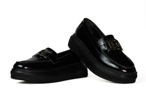 Pantofi dama Johan Scarpe, piele naturala,negru -1426
