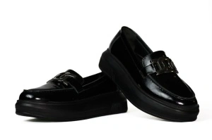 Pantofi dama Johan Scarpe, piele naturala,negru -1426