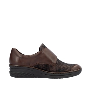 Pantofi dama piele naturala Rieker-487-maro - Img 2