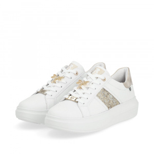 Pantofi sport dama Rieker, piele naturala, alb - Img 3