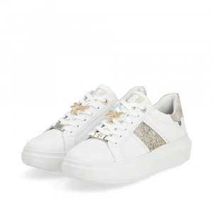 Pantofi sport dama Rieker, piele naturala, alb - Img 3