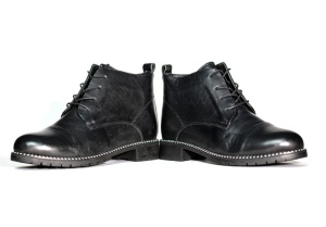 Ghete dama piele naturala, Johan Scarpe-700-negru - Img 2