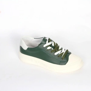 Pantofi barbati din piele naturala, fabricat in Romania-green