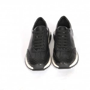 Pantofi barbati tip sport piele naturala-8063-negru - Img 3