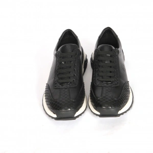 Pantofi barbati tip sport piele naturala-8063-negru - Img 3