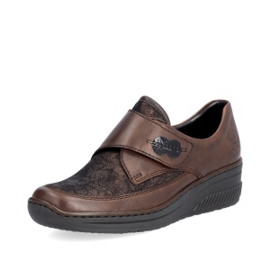 Pantofi dama piele naturala Rieker-487-maro - Img 3