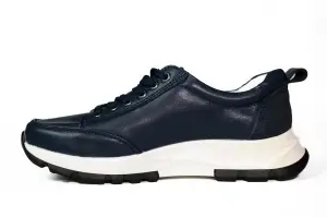 Pantofi dama sport, piele naturala, Angel Blue- T5016, navy - Img 2