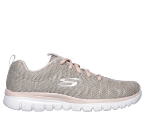 Pantofi sport dama, Skechers, bej - Img 4