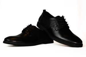 Pantoi fbarbati, piele naturala, Otter, negru -08A
