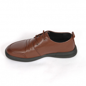 Pantofi barbati casual Johan Scarpe, piele naturala, maro 83300 - Img 2