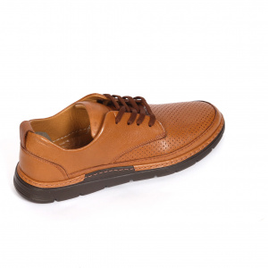 Pantofi barbati Gitanos, piele naturala, maro,K03