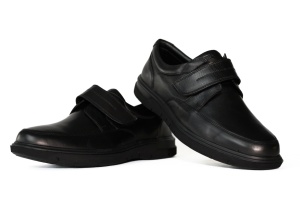 Pantofi barbati, piele naturala, Otter, negru -2804
