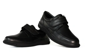 Pantofi barbati, piele naturala, Otter, negru -2804