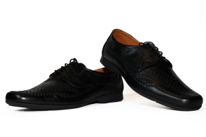 Pantofi barbati piele, Fabio Lenzi, negru- 891