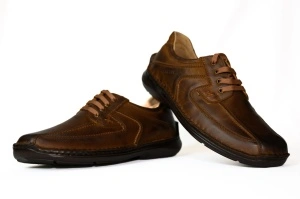 Pantofi barbati, piele naturala, Gitanos, maro - 319