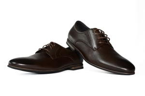 Pantofi barbati, piele naturala, Otter, maro -40461
