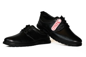 Pantofi barbati piele, Otter, negru- 561