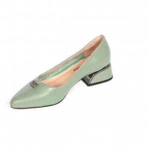 Pantofi dama Bettina Scarpe, piele naturala, verde - Img 2