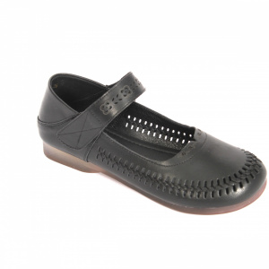 Pantofi dama de vara Berliner, piele naturala, negru - Img 1