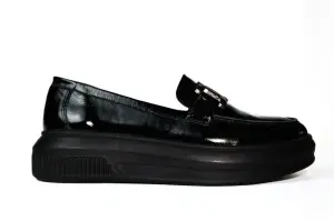 Pantofi dama Johan Scarpe, piele naturala,negru -1426 - Img 3