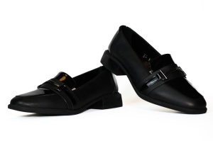 Pantofi dama, Nicolis, negru lac- 127461
