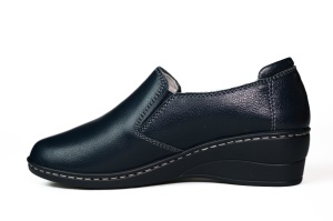 Pantofi dama, piele naturala, Angel blue, navy- JBS135 - Img 2
