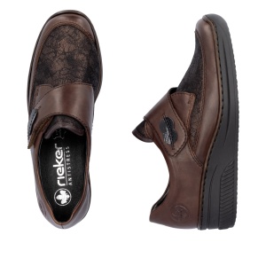 Pantofi dama piele naturala Rieker-487-maro - Img 5