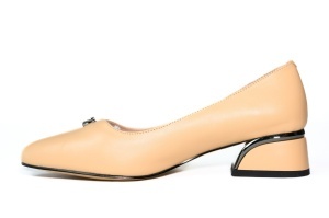 Pantofi femei piele naturală Bettina bej 749 - Img 2