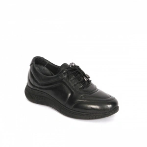 Pantofi sport dama Johann Scarpe, piele naturala,negru -003