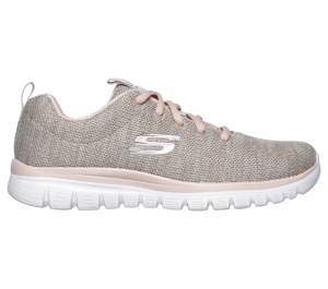 Pantofi sport dama, Skechers, bej
