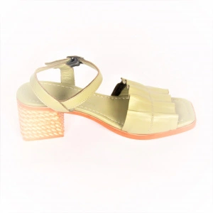 Sandale pentru femei Johan Scarpe 736, culoarea verde - Img 2