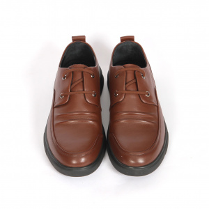 Pantofi barbati casual Johan Scarpe, piele naturala, maro 83300 - Img 3