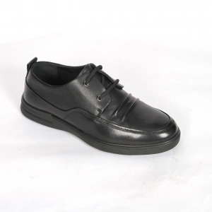 Pantofi bărbați piele naturala, casual Johan Scarpe 83300 negru