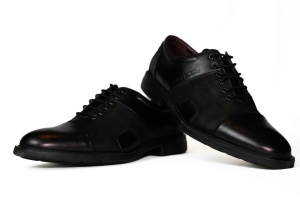 Pantofi barbati, piele naturala, Gitanos, negru- 6461