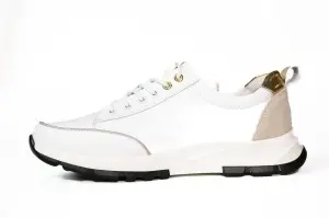 Pantofi dama sport, Angel Blue, piele naturala, alb - T5016 - Img 2