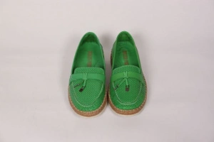 Pantofi pentru femei, piele naturala, Green Foot 336 verde - Img 3