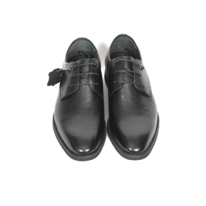 Pantofi barbati din piele naturala, Johan Scarpe-75803-negru - Img 3
