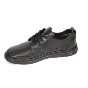 Pantofi barbati Gitanos, piele naturala, negru -K03 - Img 2